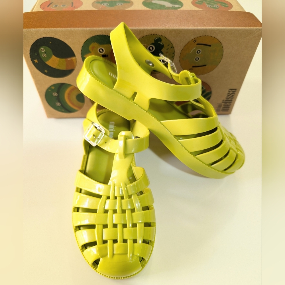 MINI MELISSA, Mini Possession Jelly Sandals, Green, Various Sizes